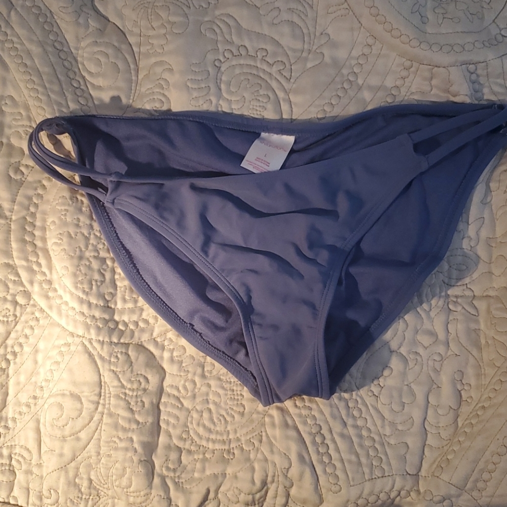 Stormy blue bikini bottoms